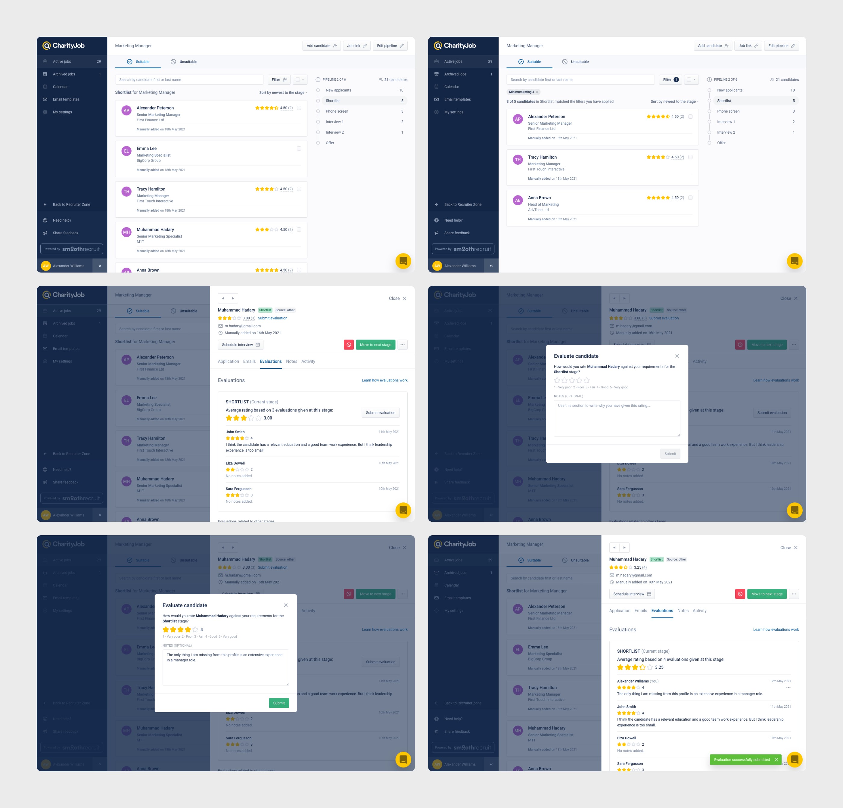 CharityJob, Recruitment Solutions for the Third Sector – UI/UX Design for Web App