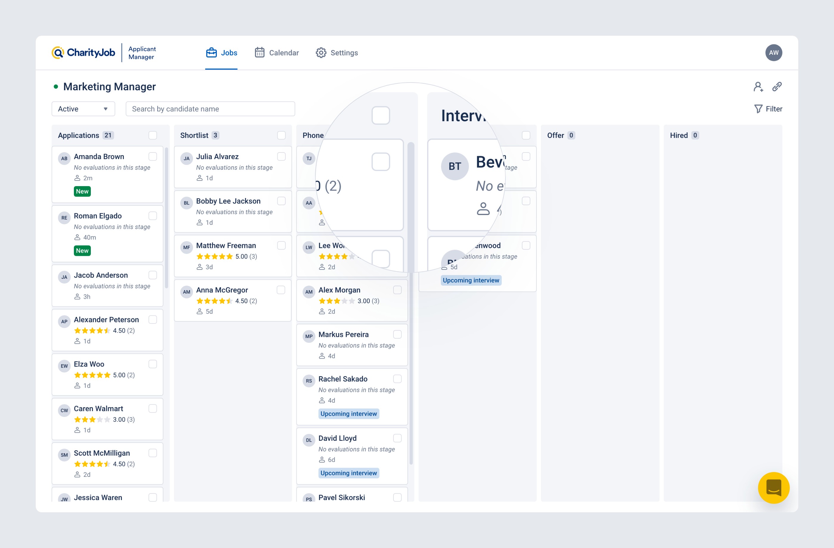 CharityJob, Recruitment Solutions for the Third Sector – UI/UX Design for Web App