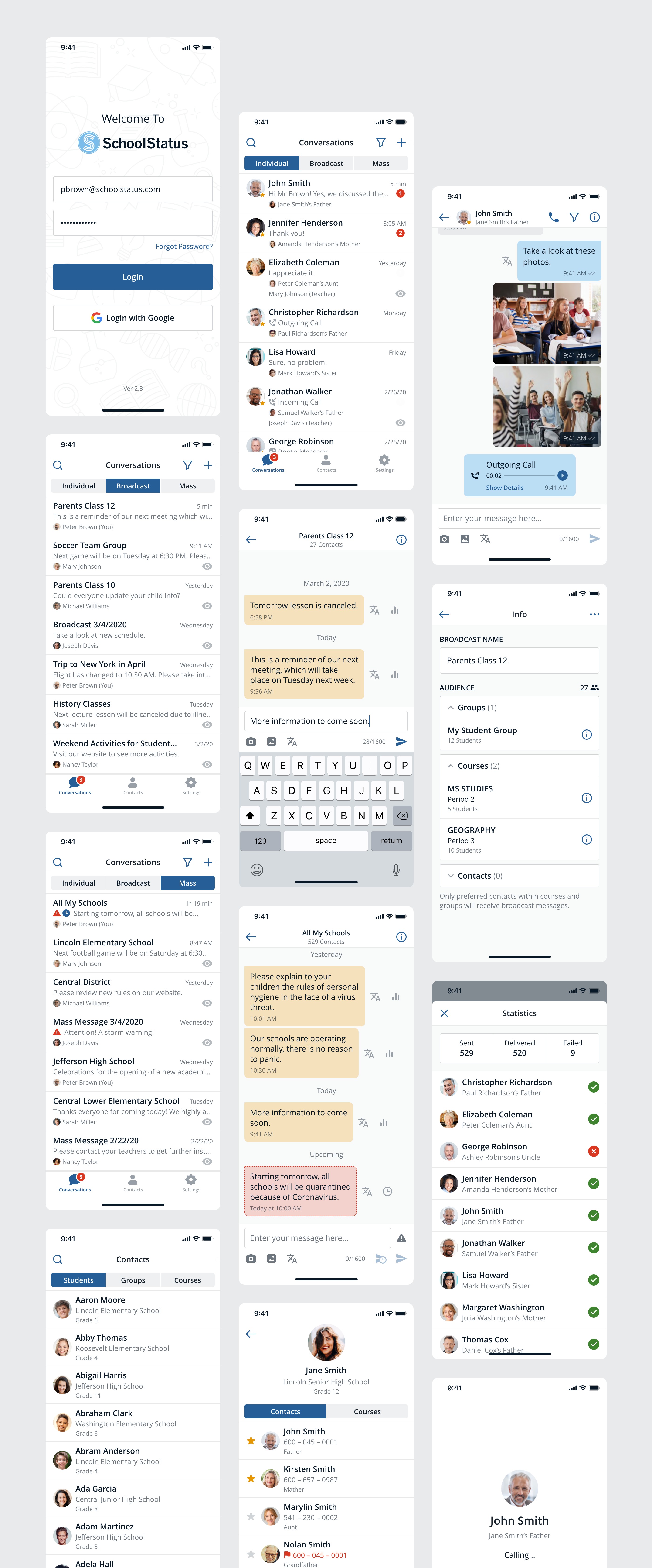 SchoolStatus – UX Analysis and Full Redesign of the Mobile App