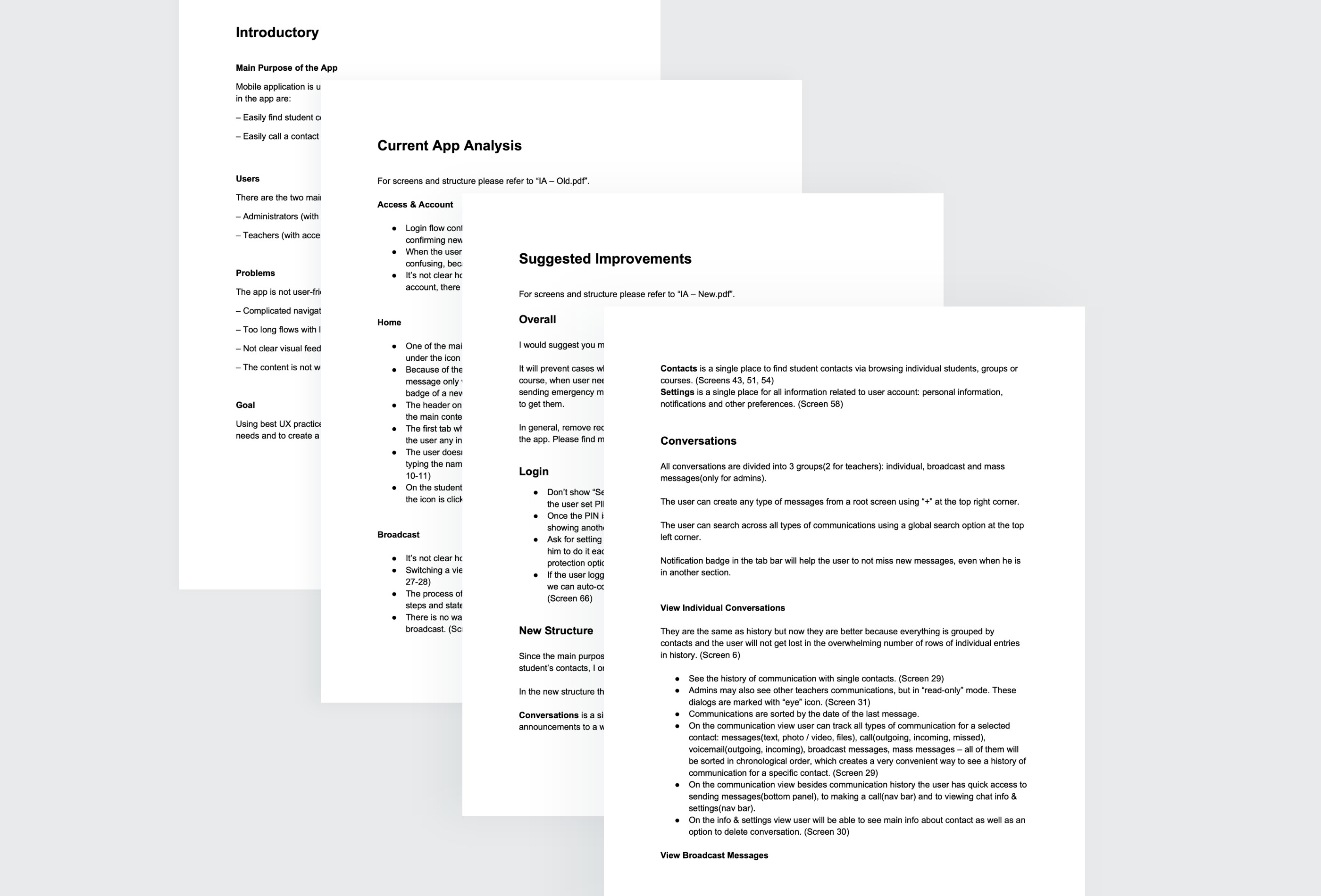 SchoolStatus – UX Analysis and Full Redesign of the Mobile App