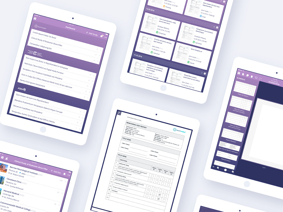 ClinOps – Branding, UI/UX Design for iPad App