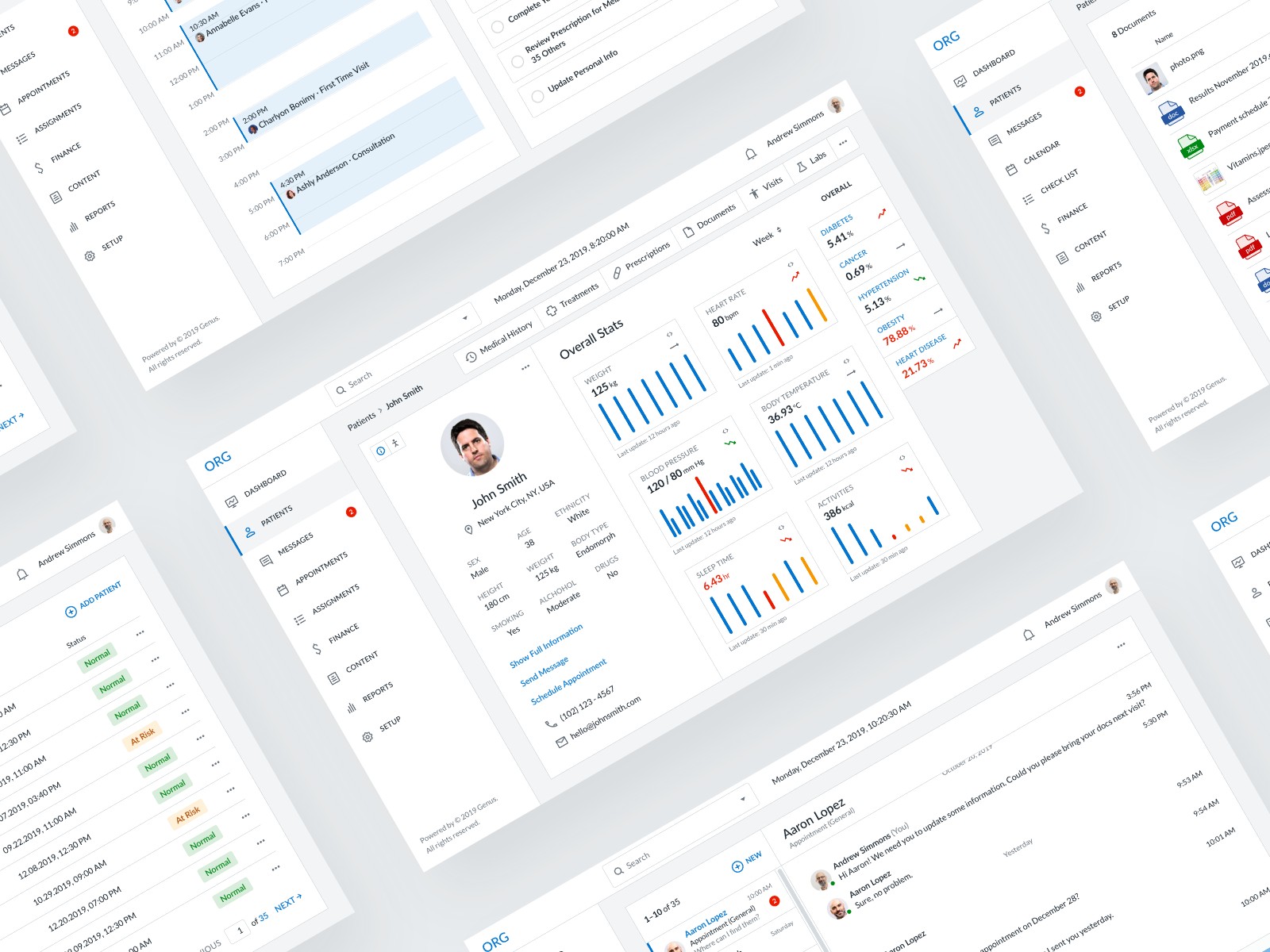 Patient Health Monitoring Platform – UI/UX Design for Mobile and Web Apps