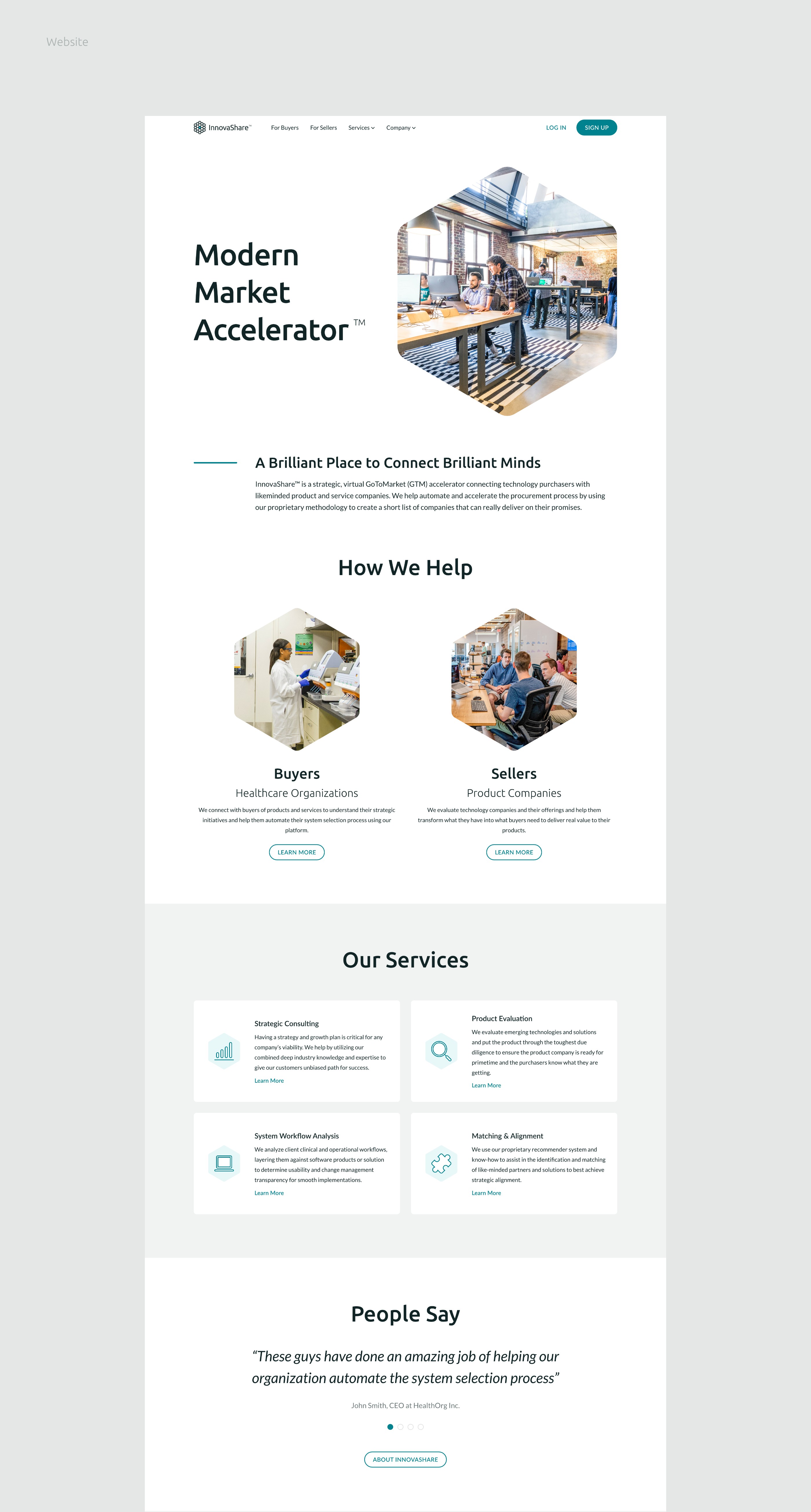 Emerging Technologies Marketplace – Branding, Website Design and UI/UX Design for Web Apps
