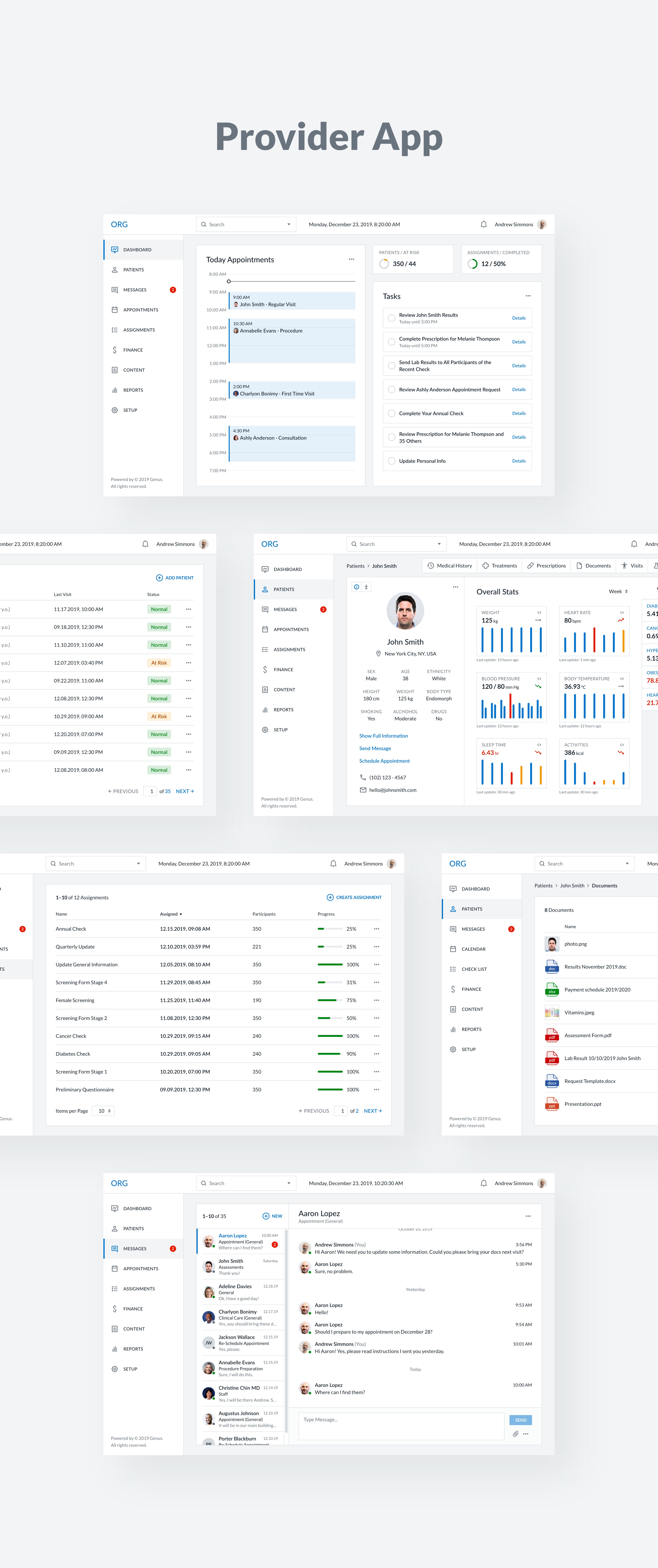 Patient Health Monitoring Platform – UI/UX Design for Mobile and Web Apps