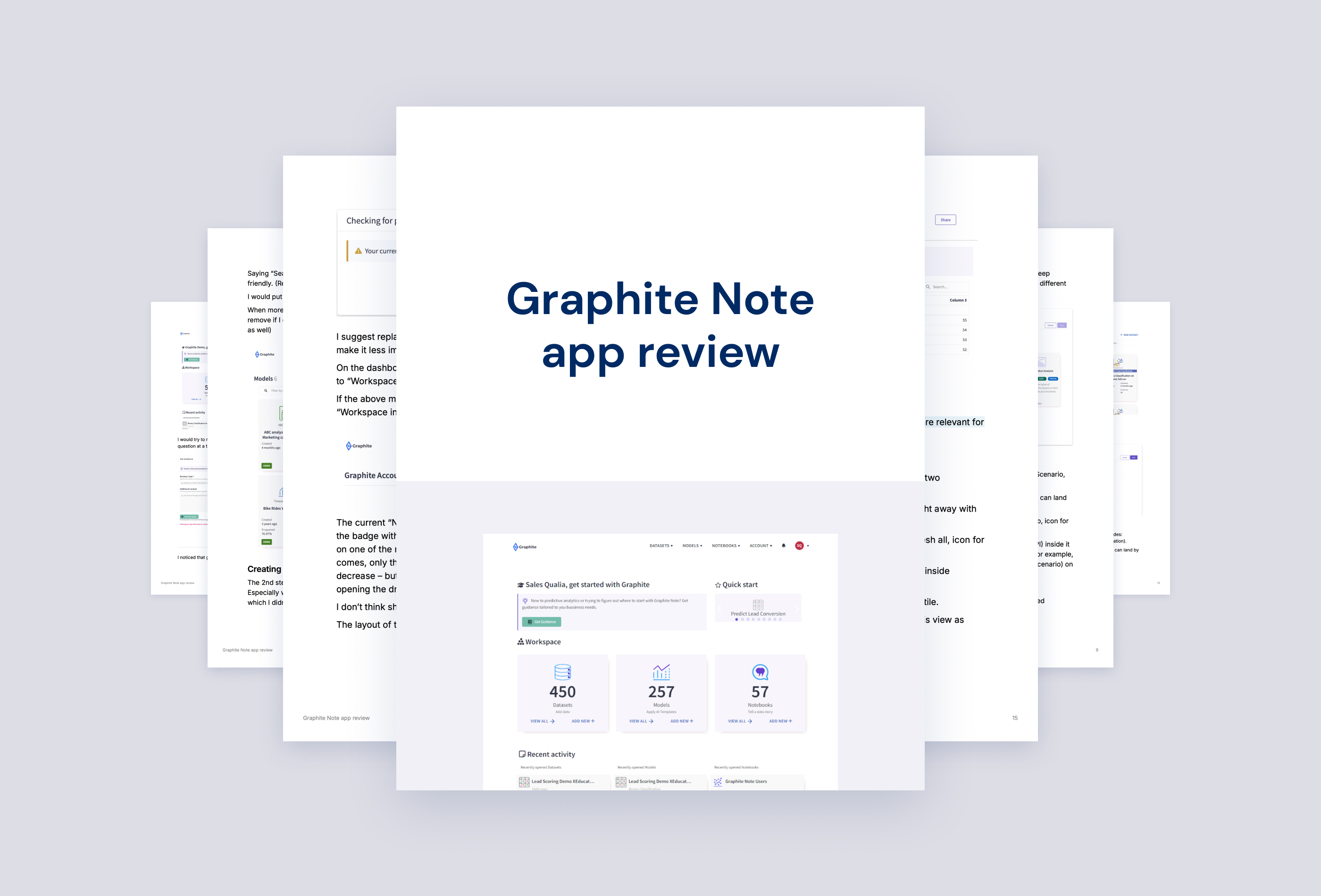 Graphite Note – UX Analysis and Full Redesign of the Web App